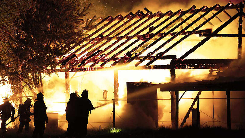 Die Bilder vom Feuerwehreinsatz in Oberbiberg.