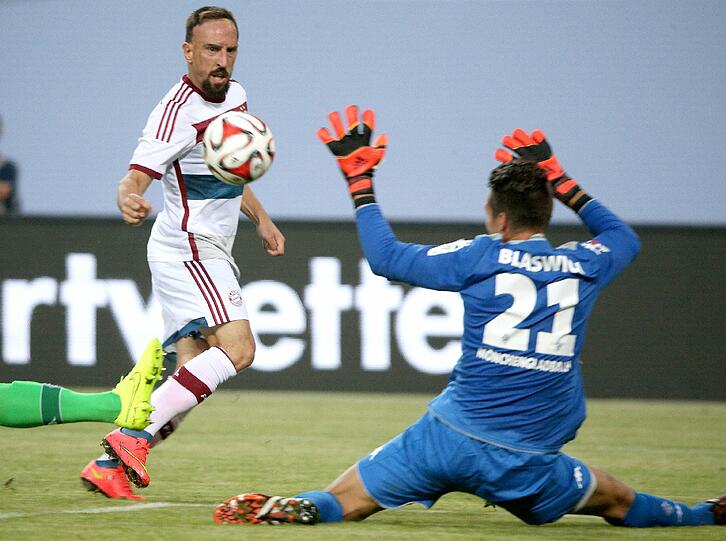 Franck Ribéry erzielt das 2:0.