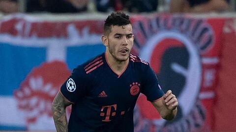 Lucas Hernandez von München spielt den Ball. Foto: Sven Hoppe/dpa