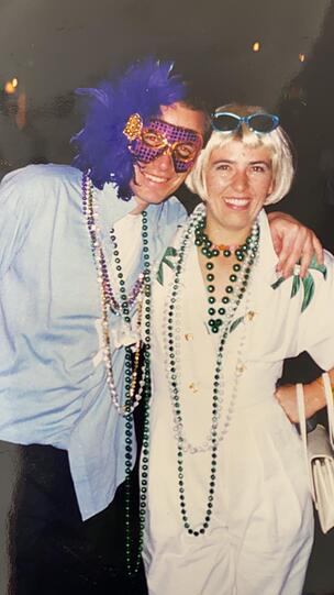 Anno dazumal: Peter und Katharina Inselkammer, die im Fasching zueinanderfanden.