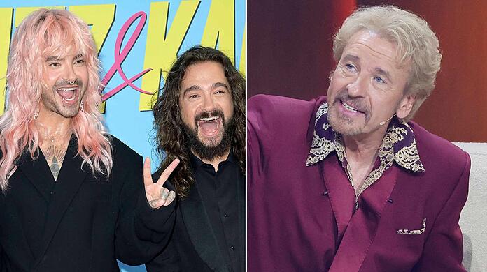 Bill und Tom Kaulitz lachen über Thomas Gottschalk.