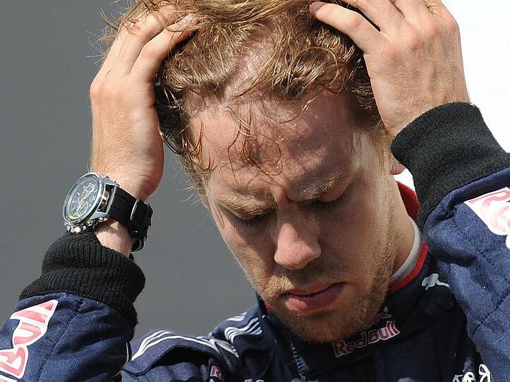 Sebastian Vettel konnte seine Enttäuschung nach dem dritten Rang in Budapest nicht verbergen.