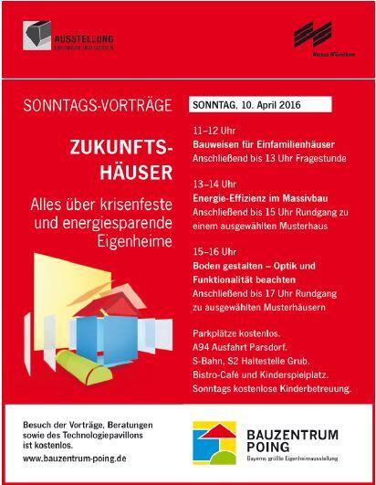 Das Bauzentrum Poing informiert wieder.