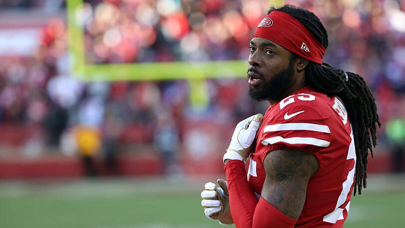Umstritten: 49ers-Cornerback Richard Sherman. Umstritten: 49ers-Cornerback Richard Sherman.