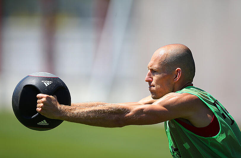 Kämpft nach dem Muskelfaserriss für sein Comeback: Arjen Robben. (Archivbild)