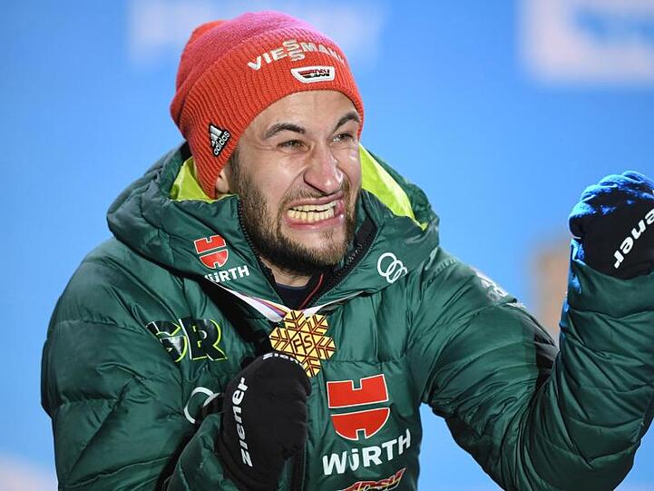 Markus Eisenbichler ist in Seefeld vor zehn Monaten dreimal Weltmeister geworden.
