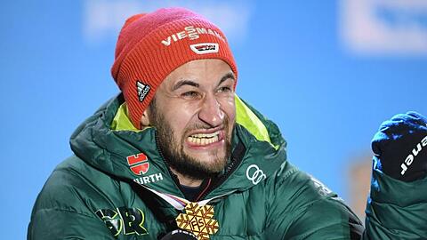 Markus Eisenbichler ist in Seefeld vor zehn Monaten dreimal Weltmeister geworden.