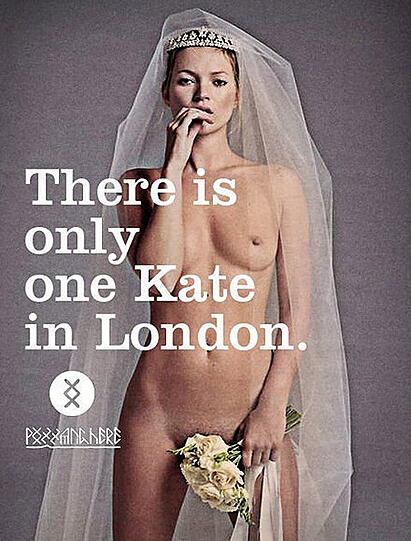 Heißes Werbeplakat: Nackte Kate Moss macht auf Prinzessin - Promis - Abendzeitung München