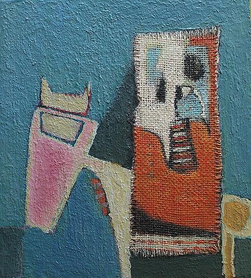 Die Kunstwerke von Mommak Kouliev sind bis zum 24. Mai in der Stadtbibliothek ausgestellt.