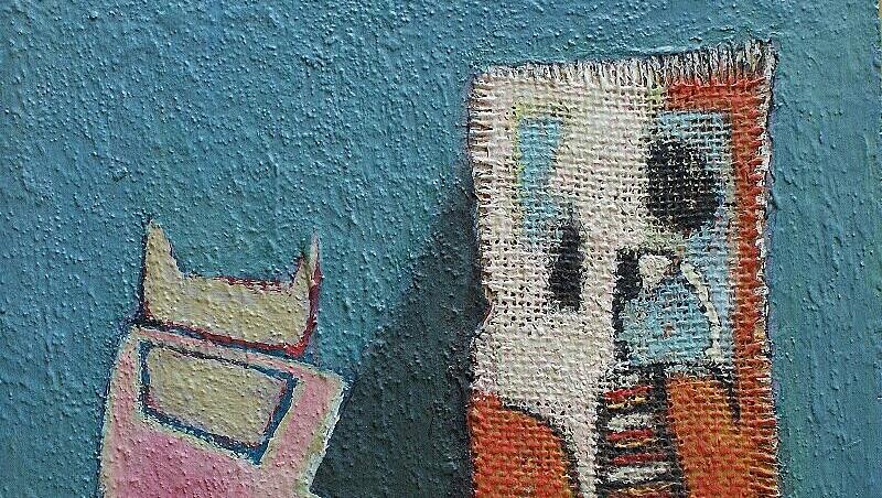 Die Kunstwerke von Mommak Kouliev sind bis zum 24. Mai in der Stadtbibliothek ausgestellt.