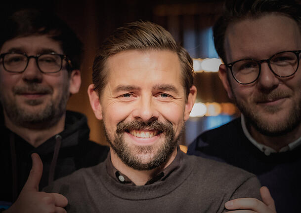 Thomas Schmitt, Klaas Heufer-Umlauf und Jakob Lundt vom Podcast "Baywatch Berlin". Thomas Schmitt, Klaas Heufer-Umlauf und Jakob Lundt vom Podcast "Baywatch Berlin".