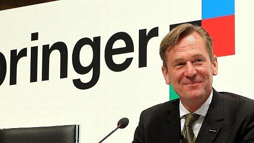 Der Vorstandsvorsitzende des deutschen Medienunternehmens Axel Springer AG, Mathias Döpfner, zu Beginn der Hauptversammlung des Medienkonzerns in der Axel-Springer-Zentrale in Berlin Der Vorstandsvorsitzende des deutschen Medienunternehmens Axel Springer AG, Mathias Döpfner, zu Beginn der Hauptversammlung des Medienkonzerns in der Axel-Springer-Zentrale in Berlin