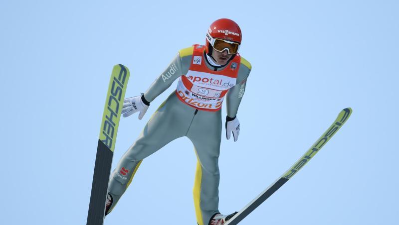 Richard Freitag zeigte beim Teamspringen von der Mühlenkopfschanze eine starke Leistung. Richard Freitag zeigte beim Teamspringen von der Mühlenkopfschanze eine starke Leistung.