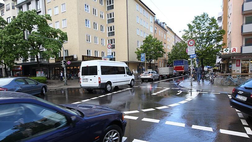 Auf der Augustenstraße soll bald überall Tempo 30 gelten.