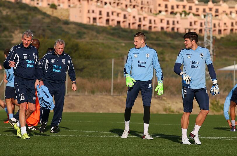 Die Löwen genießen die guten Bedingungen im Trainingslager in Estepona.