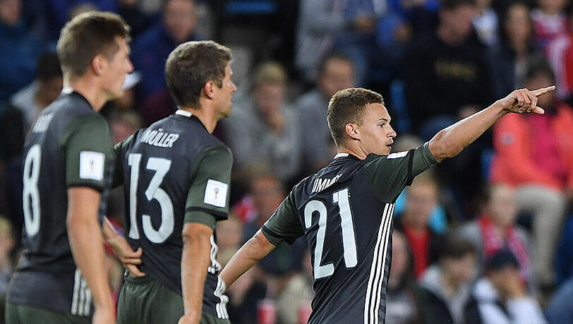 "Es war ein erfolgreicher Trip für mich." Joshua Kimmich, Torschütze gegen Norwegen, über seine Länderspielreise. "Es war ein erfolgreicher Trip für mich." Joshua Kimmich, Torschütze gegen Norwegen, über seine Länderspielreise.
