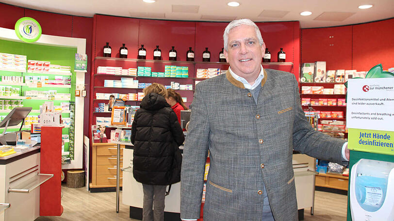 Frank Füßl, Apothekenchef an der Münchner Freiheit.