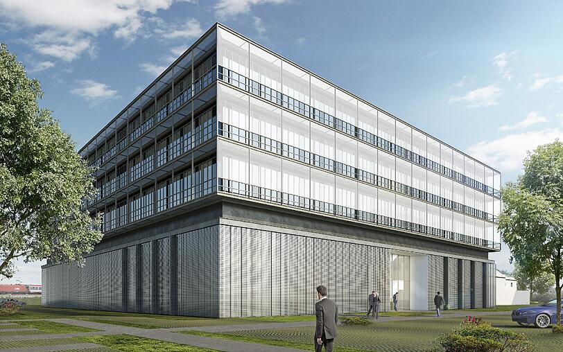 Ende 2015 soll das neue Versuchs- und Entwicklungszentrum von Knorr-Bremse an der Moosacher Straße fertig sein.