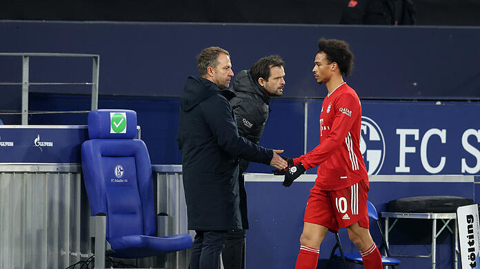 Leroy Sané haderte nach der Auswechslung auf Schalke mit seiner Leistung.