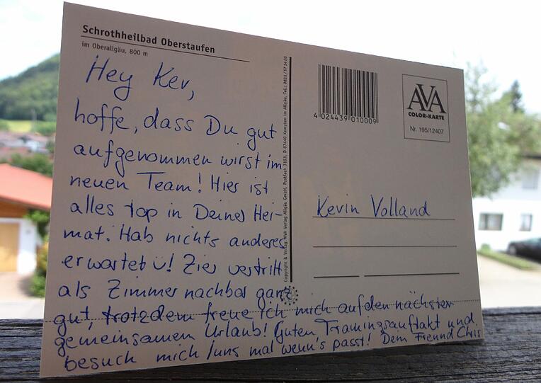Die Postkarte in Großaufnahme!