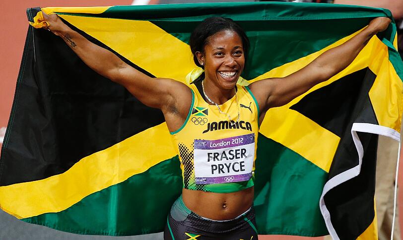 Shelly-Ann Fraser-Pryce wurde in London wiederholt zur Sprint-Queen. In einem hochklassigen olympischen
100-Meter-Finale triumphierte sie in 10,75 Sekunden.