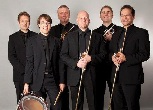 Das Ensemble Bavarian Brass.