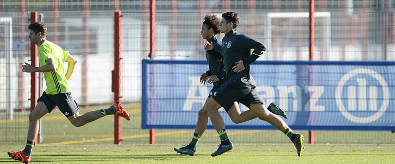 Die Bilder vom DFB-Training beim FC Bayern.
