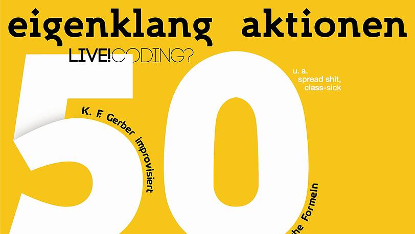 Am 10. September präsentiert Karl F. Gerber bei "Eigenklang Aktionen" in Giesing improvisierte Computermusik. Am 10. September präsentiert Karl F. Gerber bei "Eigenklang Aktionen" in Giesing improvisierte Computermusik.