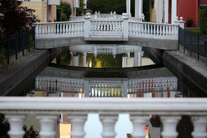 Gewöhnungsbedürftig: Am Pasinger Stadtpark erstreckt sich die Eigentumswohnungsanlage mit dem klingenden Namen "Residenza Veneziana".