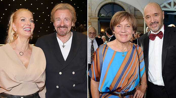 Thomas Gottschalk mit Partnerin Karina Mroß sowie Rosi Mittermaier (†72) mit Christian Neureuther