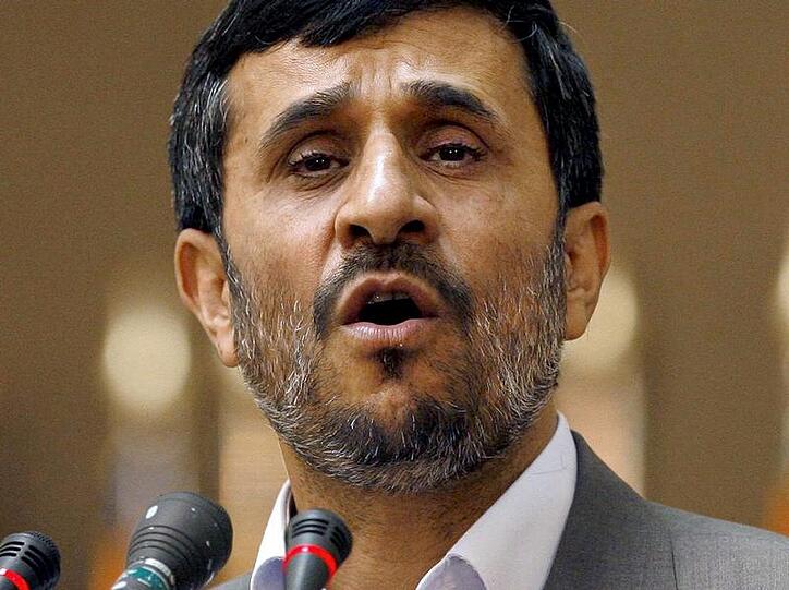Proteste gegen Mahmud Ahmadinedschad.