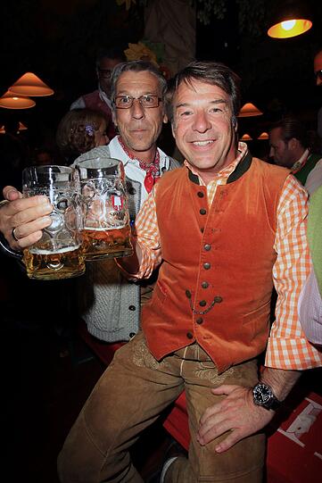 Patrick Lindner mit Lebensgefährten Peter Schäfer