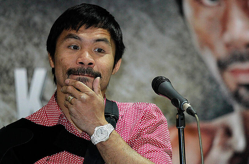 Der philippinische Boxer Manny Pacquiao steht nach seinen homophoben Äußerungen ohne Ausrüster da.