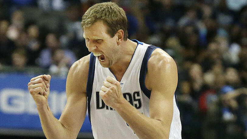 Kann sich immer noch herrlich freuen: Dirk Nowitzki.