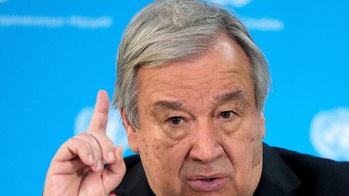 António Guterres, Generalsekretär der Vereinten Nationen (UN), spricht während eines Besuchs im UN-Büro in der kenianischen Hauptstadt Nairobi.