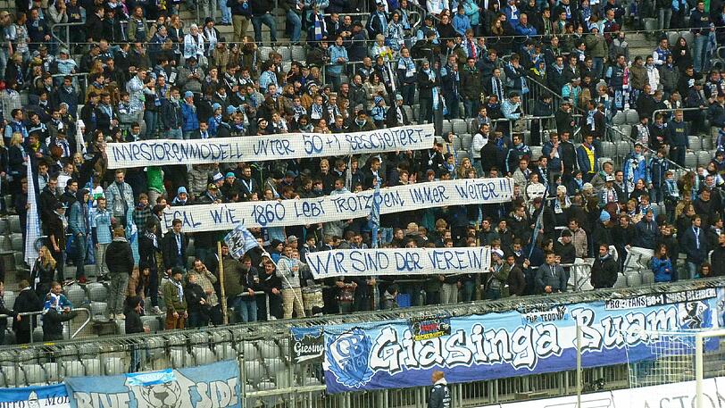 Transparent der Löwen-Fans im Spiel gegen den FSV Frankfurt.
