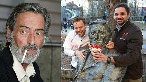 Helmut Dietl Helmut-Fischer-Statue