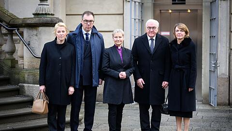 Bundespr&auml;sident Frank-Walter Steinmeier nahm am Berliner Friedensgebet f&uuml;r die Ukraine teil.