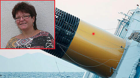 Gabriele G. (kleines Bild) war an Bord der Costa Concordia. Die 52-Jährige aus dem Landkreis Fürth wird vermisst.