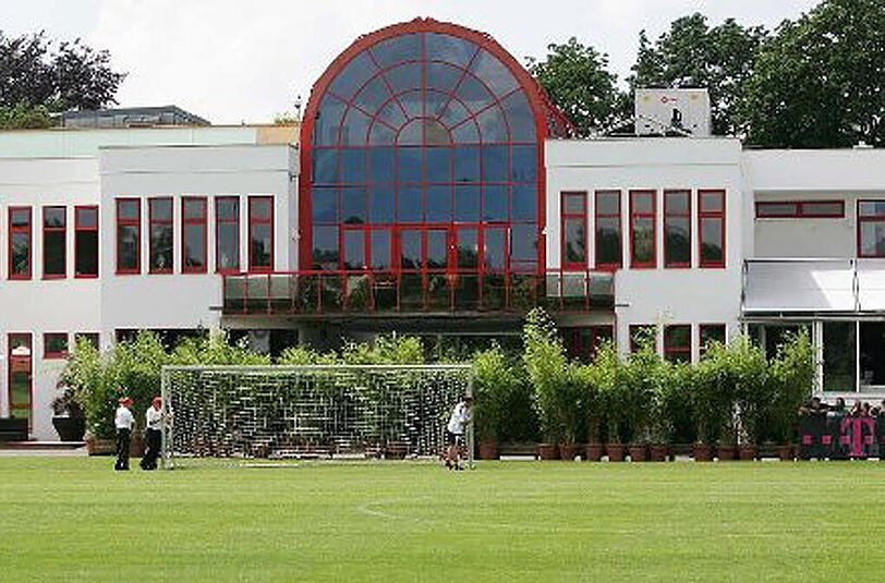 Die Trainingsplätze des FC Bayern an der Säbener Straße.