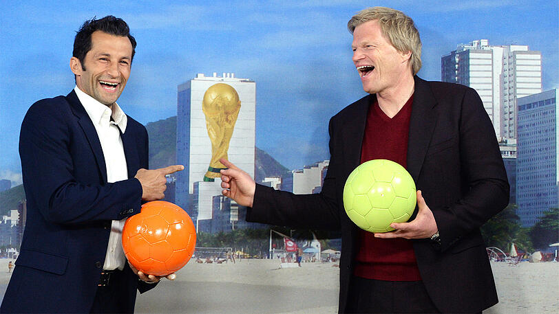 Da hatten sie noch gut lachen: Hasan Salihamidzic (li.) und Oliver Kahn als ZDF-Experten bei der WM 2014.