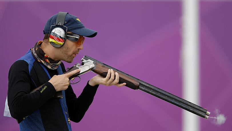 Tontaubenschütze Ralf Buchheim. Tontaubenschütze Ralf Buchheim.