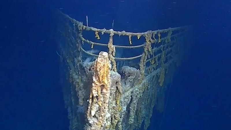 Bakterien, die sich durch die Schiffshülle fressen, Rost und Ozeanströmungen setzen dem Wrack der "Titanic" stark zu. Bakterien, die sich durch die Schiffshülle fressen, Rost und Ozeanströmungen setzen dem Wrack der "Titanic" stark zu.