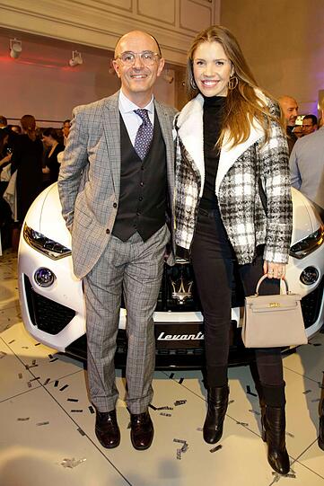 Piergiorgio Cecco (General Manager Maserati Deutschland) und Victoria Swarovski