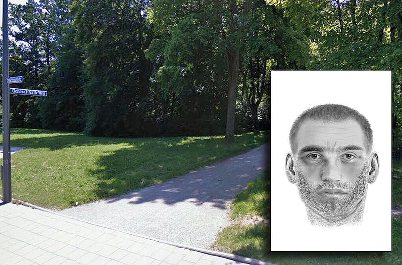 Das ist der Täter: Die Polizei sucht den Mann, der eine Frau in der Nähe des Fasanengartens vergewaltigt hat.