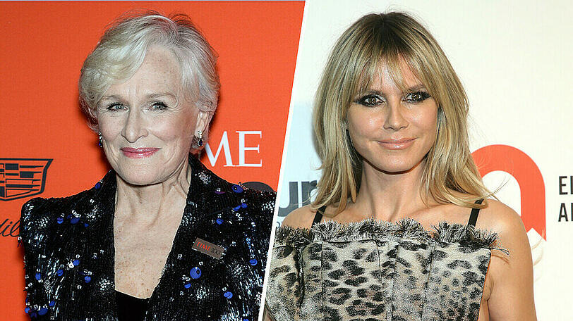 Glenn Close (l.) und Heidi Klum haben ihre ganz eigenen Mittel gegen das Warten.