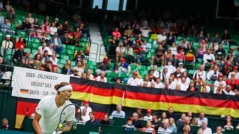 Alexander Zverev gewann im Davis Cup seine beiden Einzel.