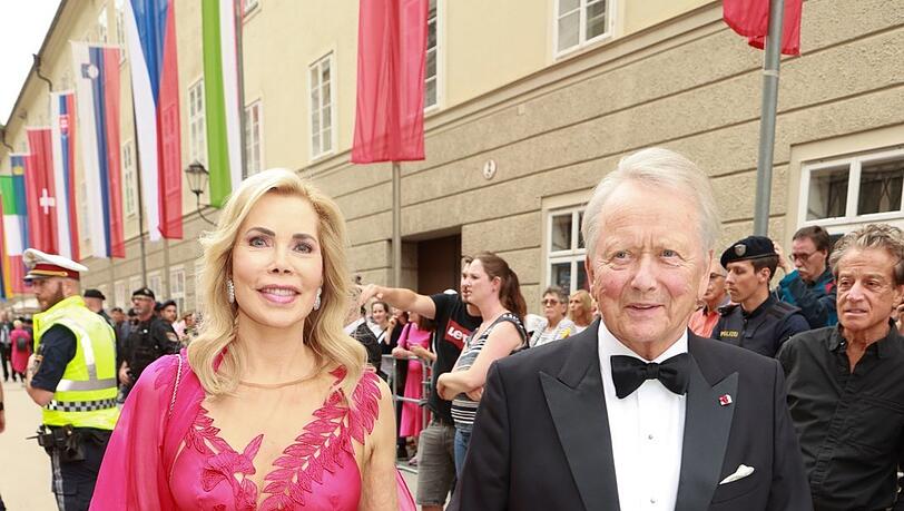 Gabriele Prinzessin zu Leiningen und Wolfgang Porsche.