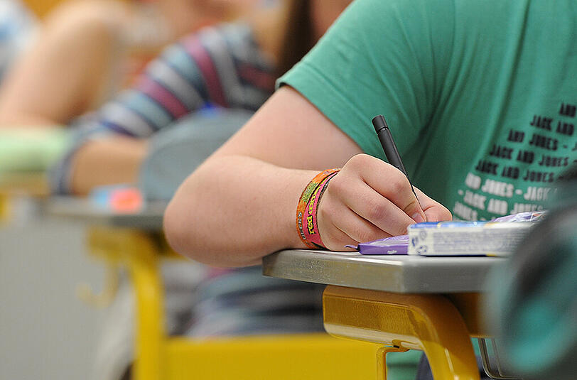 Betroffen sind die Fächer Deutsch, Mathematik und Naturwissenschaften. Foto: Armin Weigel/Archiv