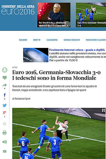 Corriere della Sera (Italien): Die Deutschen sind in Weltmeister-Form.